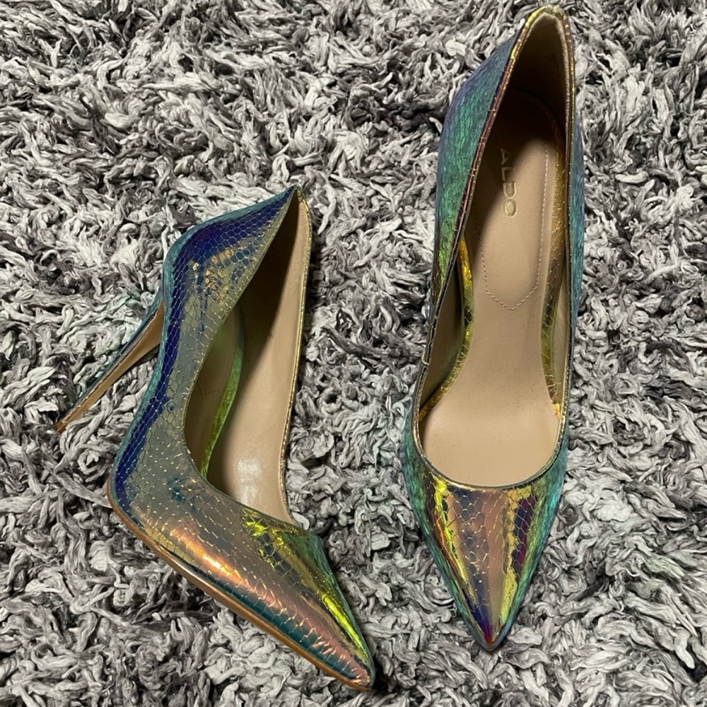 aldo holographic heels